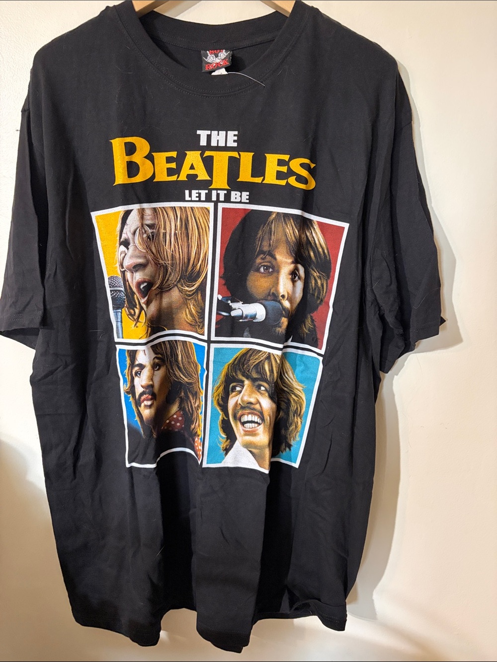 Black Beatles 'Let It Be' Graphic Tee